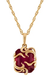 [00NLC16NDG01102520] Ruby Gold Necklace